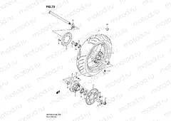 73 - REAR WHEEL (GSF650K9/SK9/SUK9/UK9/L0/SL0/SUL0/UL0)