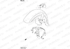 74 - FRONT FENDER (VL800L4 E19)