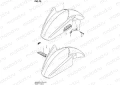 75 - FRONT FENDER (GSX650FUAL1 E21)
