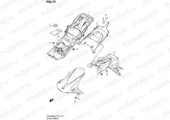 77 - REAR FENDER (GSX-R600UEL2 E21)