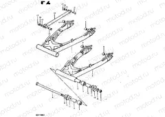 80 - REAR SWINGING ARM (GSX1100T, GSX1100X)