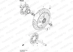 85 - FRONT WHEEL (GSF1250SAL2 E21)