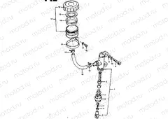88 - REAR MASTER CYLINDER (GSX1100EX, GSX1100X)