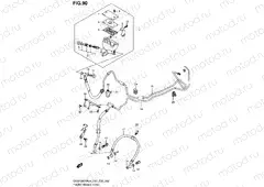 90 - FRONT BRAKE HOSE (GSX1300RAL4 E33)