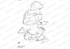 96 - COWLING BODY (GSX1300RUFL1 E19)