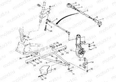 A-ARM/STRUT MOUNTING 6x6 400L - U.S. W958740 | A-ARM/STRUT MOUNTING 6x6 400L - U.S. W958740, SWEDISH S958740 and NORWEGIAN (4930273027B013)