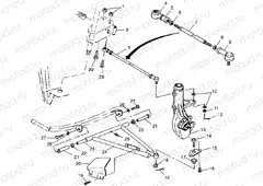 A-ARM/STRUT MOUNTING Scrambler 400 W98BC38C (4947254725B008) | A-ARM/STRUT MOUNTING Scrambler 400 W98BC38C (4947254725B008)
