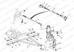 A-ARM/STRUT MOUNTING XPRESS 300 W969530 and XPRESS 400 W969540 (4935923592C003) | A-ARM/STRUT MOUNTING XPRESS 300 W969530 and XPRESS 400 W969540 (4935923592C003)