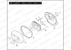 AIR CLEANER - 883C/L/N/R, 1200C/L/N/X