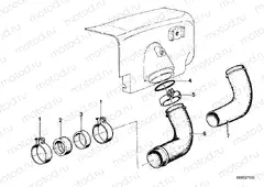 Air cleaner-suction funnel