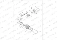 AIR CLEANER - TWIN CAM 110â¢