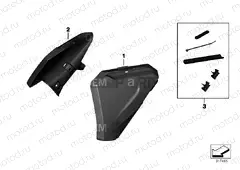 AUXILIARY MUD GUARD, REAR FRAME