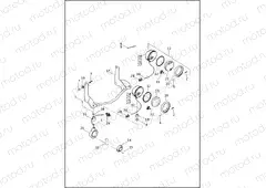 AUXILIARY/FOG LAMPS AND TURN SIGNALS, FRONT - FLHR AND FLHRC
