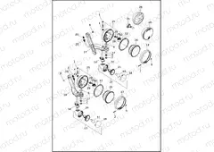 AUXILIARY/FOG LAMPS AND TURN SIGNALS, FRONT - FLHTK AND FLH (2 OF 2)