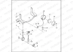 AUXILIARY/FOG LAMPS & FRONT TURN SIGNALS - FLHT/C, FLHR (1 OF 2)