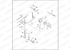AUXILIARY/FOG LAMPS & FRONT TURN SIGNALS - FLSTC
