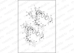 AUXILIARY/FOG LAMPS & TURN SIGNALS, FRONT - FLHTCU, FLHTCUL, FTHTK & FLHTKL