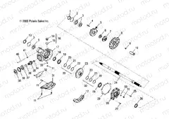 AXLE | AXLE, REAR WHEEL - A05PB20EA/EB/EC/ED (4999202509920250C03)