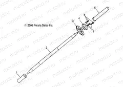 AXLE | AXLE, REAR WHEEL - A06FA09CA/CB/CC (4999202309920230B14)