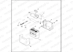 BATTERY TRAY & BATTERY