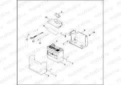 BATTERY TRAY & BATTERY