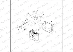 BATTERY TRAY & BATTERY