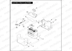 BATTERY TRAY & BATTERY