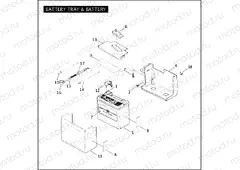 BATTERY TRAY & BATTERY