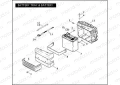 BATTERY TRAY & BATTERY