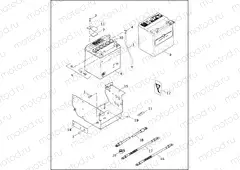 BATTERY, TRAY & CABLES