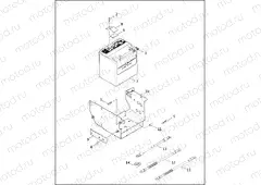 BATTERY, TRAY & CABLES