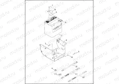 BATTERY, TRAY & CABLES