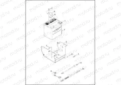 BATTERY, TRAY & CABLES