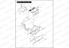 BATTERY, TRAY & CABLES