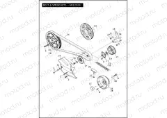 BELT & SPROCKETS - XR1200X