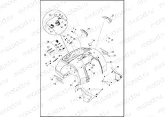 BODY ASSEMBLY AND SIDE COVERS - FLRT, FLTRT (2 OF 2)