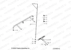 BODY | BODY, BUMPER, REAR, FLAG, BEACON, AND PASS HANDLE - A23HZB15A1/A4/B1/B4  (C101631-2)