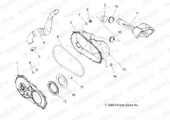 BODY | BODY, CLUTCH COVER - A13DH50AX/AZ (49ATVCLUTCHCVR10SP500TRG)