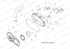 BODY | BODY, CLUTCH COVER - A13MH46AF/AX/MS46AX (49ATVCLUTCHCVR08SP500)