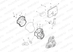 BODY | BODY, CLUTCH COVER and DUCTING - R13TH90DG (49RGRCLUTCHCVR11900D)