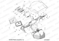 BODY | BODY, DASH AND GLOVEBOX - Z20A5K87BG (C701099-1)