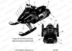 BODY | BODY, DECAL, 40th ANNIVERSARY EDITION - S20DCH8PS (601439)