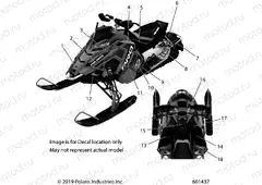 BODY | BODY, DECAL, BLACK SIDE PANEL W/BLK, TITANIUM ACCENT - S20DCH8PS (601437)