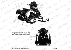 BODY | BODY, DECAL, BLACK SIDE PANEL W/FLAT BLACK ACCENT - S23TKP9FS (602129)