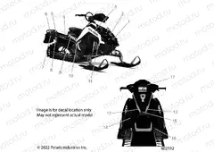 BODY | BODY, DECAL,  POLARIS BLUE SIDE PANEL W/WHITE ACCENT - S23TFK8RS (602192)