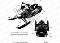 BODY | BODY, DECAL, RED SIDE PANEL OPTION - S20DDH8PS (601449)