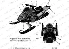 BODY | BODY, DECAL, SNOW CHECK, BLACK SIDE PANEL W/PINK ACCENT - S20EEC8PS (601162)