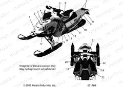 BODY | BODY, DECAL, SNOW CHECK, RED SIDE PANEL OPTION - S20EEC6PS (601168)