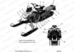 BODY | BODY, DECAL, SNOW CHECK, RED SIDE PANEL OPTION - S20EFK8PS/EFM8PS (601246)