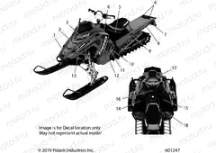 BODY | BODY, DECAL, SNOW CHECK, WHITE SIDE PANEL OPTION - S20EFK8PS/EFM8PS (601247)